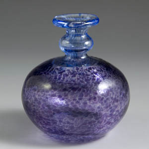 kkosta boda miniatre purple glass vase by bertil vallien