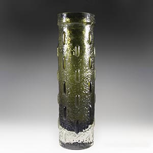 tamara aladin for riihimaki green cylinder vase 1461