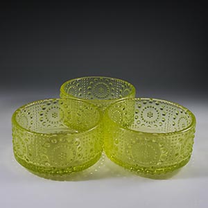 nanny still uranium yellow grapponia bowls for riihimaen lasi