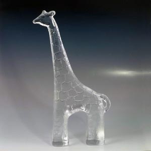 glass giraffe paperweight or freestanding