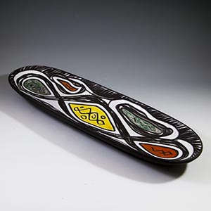 michael anderser elongated colorful tray