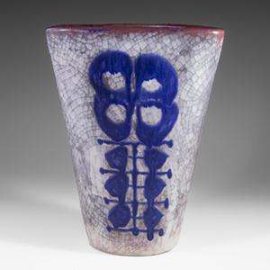 Michael Andersen & Son Persia-glaze Triangular Vase