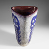 Michael Andersen & Son Triangular Persia glaze vase