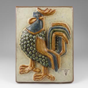 Michael Andersen & Son relief of a rooster