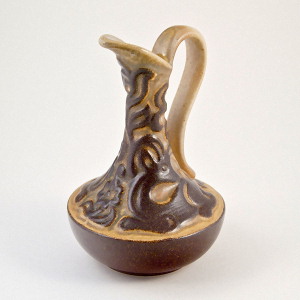 michael andersen and son pitcher designed ny maarianne stark with a deer motif