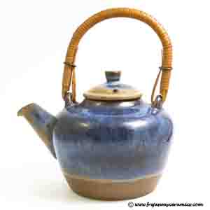 michael andersen & son stoneware  teapot designed by sigvard bernadotte