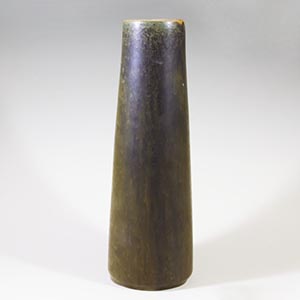 green-shaded conic vase by ejvind nielsen