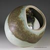 bird inside an egg, sculpture by klase hoganas
