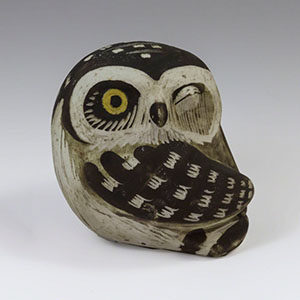 Owl figurine by Edvard Lindahl for Gustavsberg, Sweden