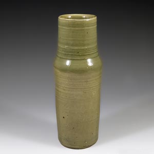 Small and simple light green vase by Marie Hjorth