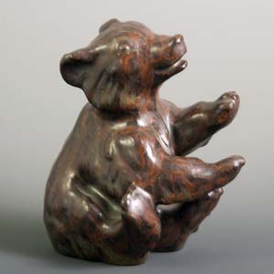arne bang bear cub figurine sung glaze # 302