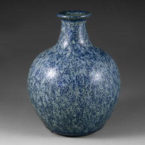 l. hjorth seagreen speckled vase