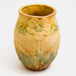 soholm vintage vase with a floral motif